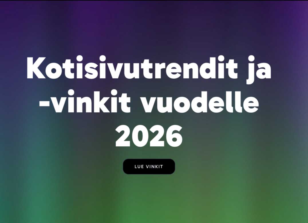 kotisivuvinkit ja trendit