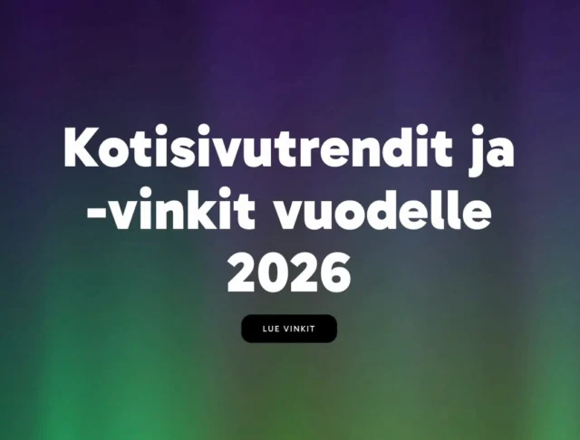 Vinkkiblogin uusin
🎨 Liukuväriä & isoa fonttia
🌍 Kevyt & ekologinen
🌗 Tumma/vaalea tila
♿ Saavutettava rakenne
🤖 Tekoäly sisällössä
https://davas.fi/kotisivutrendit/
#mainostoimistodavas #digimainostoimistodavas #kotisivut #verkkosivut #wordpress #davas #hakukoneoptimointi #yrityksenverkkosivut #kotisivuuudistus
